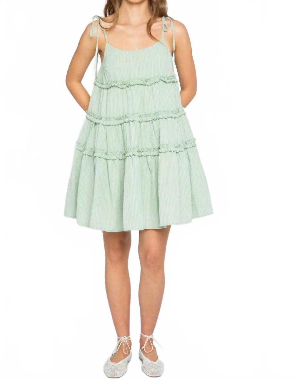 NEW DAISY STREET women's drift dress in mint